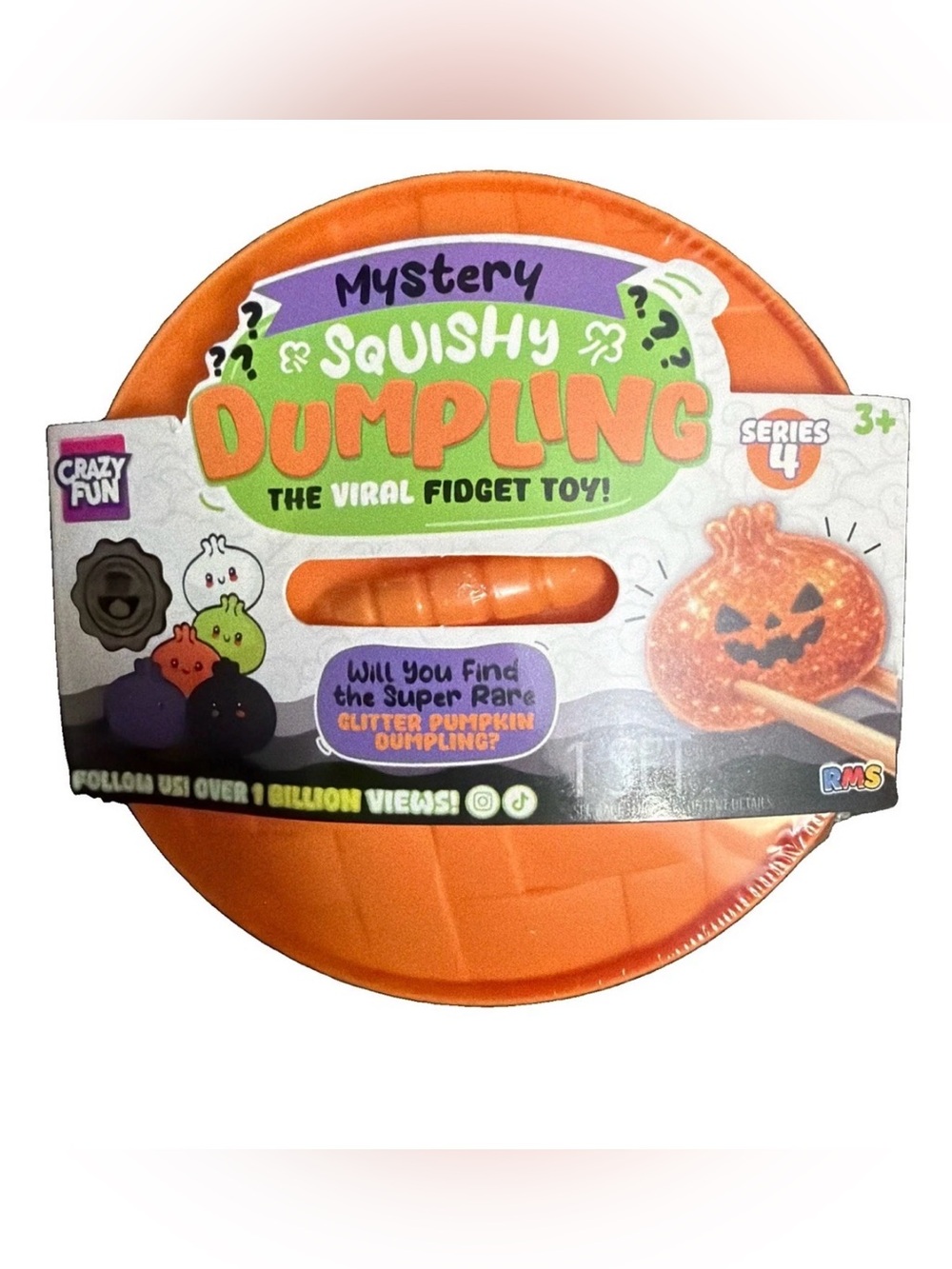 RMS Authentic Pumpkin Glitter Dumpling - New - Sealed - No Cancels